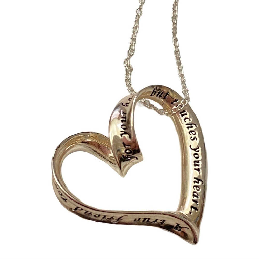 Sterling Silver Heart Pendant Inscription 925la 69$